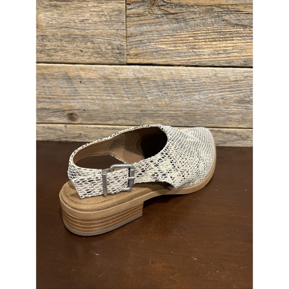 Yellow Box Freedah Ladies Snakeskin-look Sling-backs‎ Size 7 Shoes - Picture 6 of 15